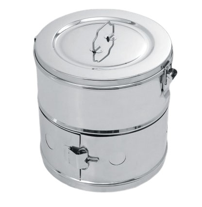 Tambours de stérilisation en inox 290x145mm