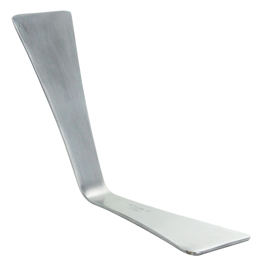 Abaisse-langue inox adulte 16cm coude ongle 135°