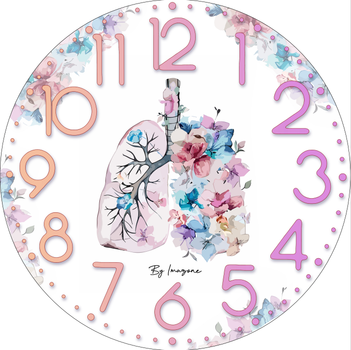 Horloge thème Pneumologie 